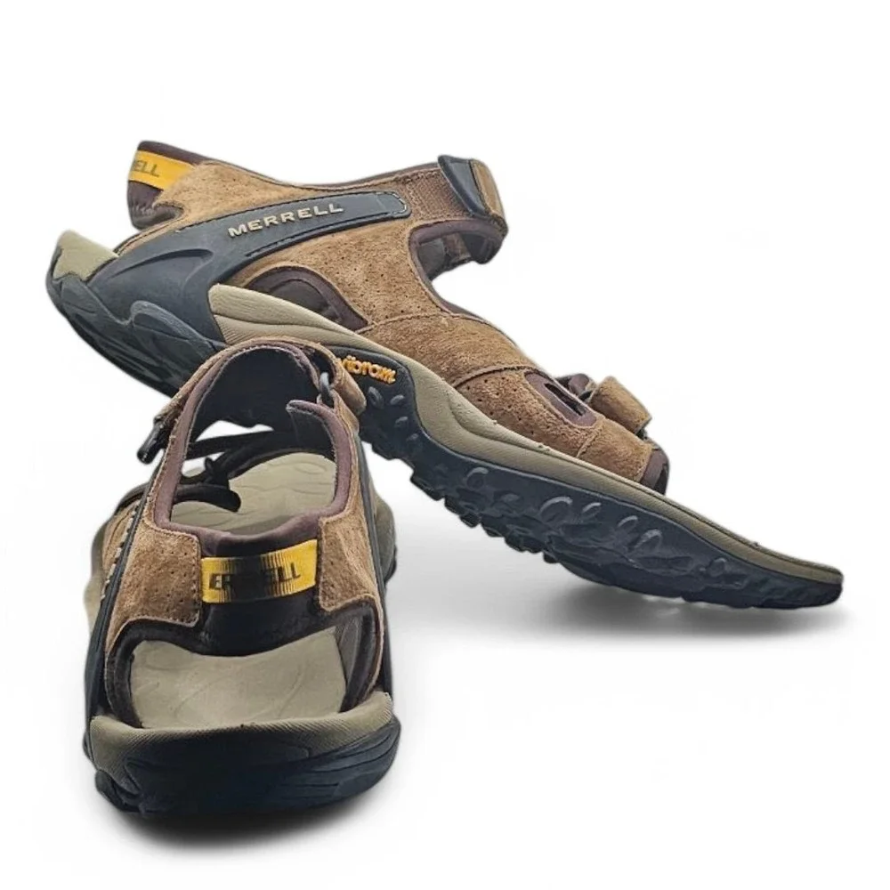 Merrell Kahuna Sandal Brown Adjustable Outdoor Sports‎ Vibram Soles Mens Size 13